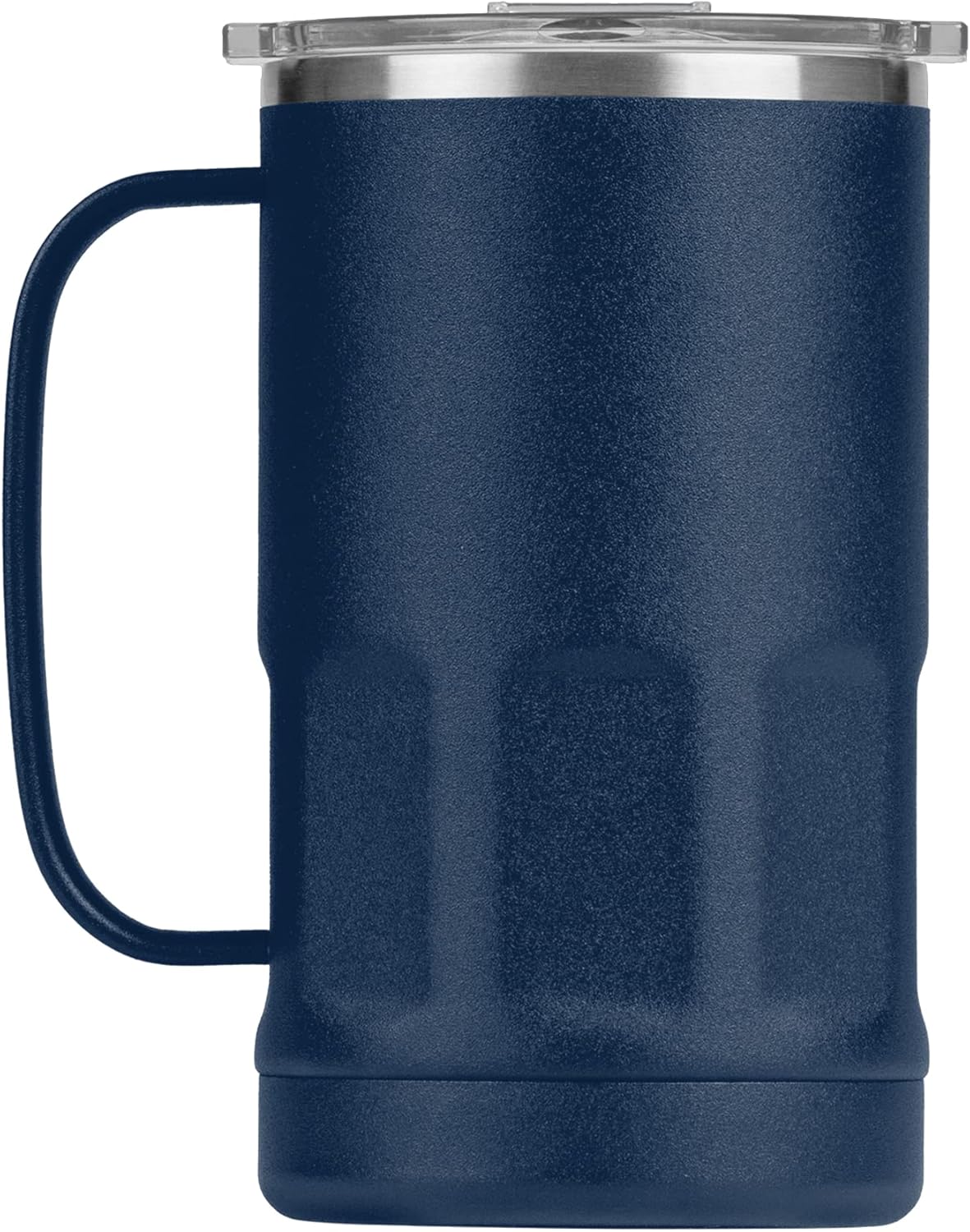 ORCA 28 oz. Metal Insulated Beer Stein Drink Mug Tumbler with Handle and Lid; Keeps Drinks Ice Cold - Matte Navy