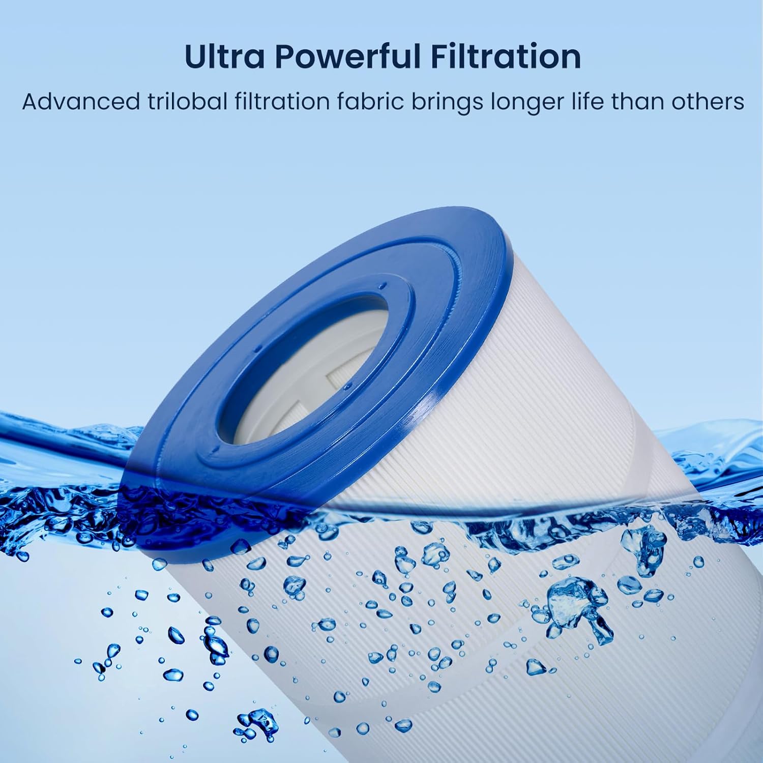 Pool Filter Cartridge Compatible with Hayward CCX1500RE(CC 1500 E), X-Stream 150, PXST150, 817-0150n, C-8316, FC-1286, 150 Sq. Ft, 1 Pack
