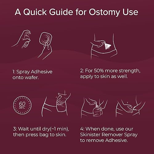 Miniatura 8 de Spray adhesivo médico  Pegamento de silicona para bolsas de ostomía, formas de seno, catéteres de condón, prótesis, SFX  4 onzas