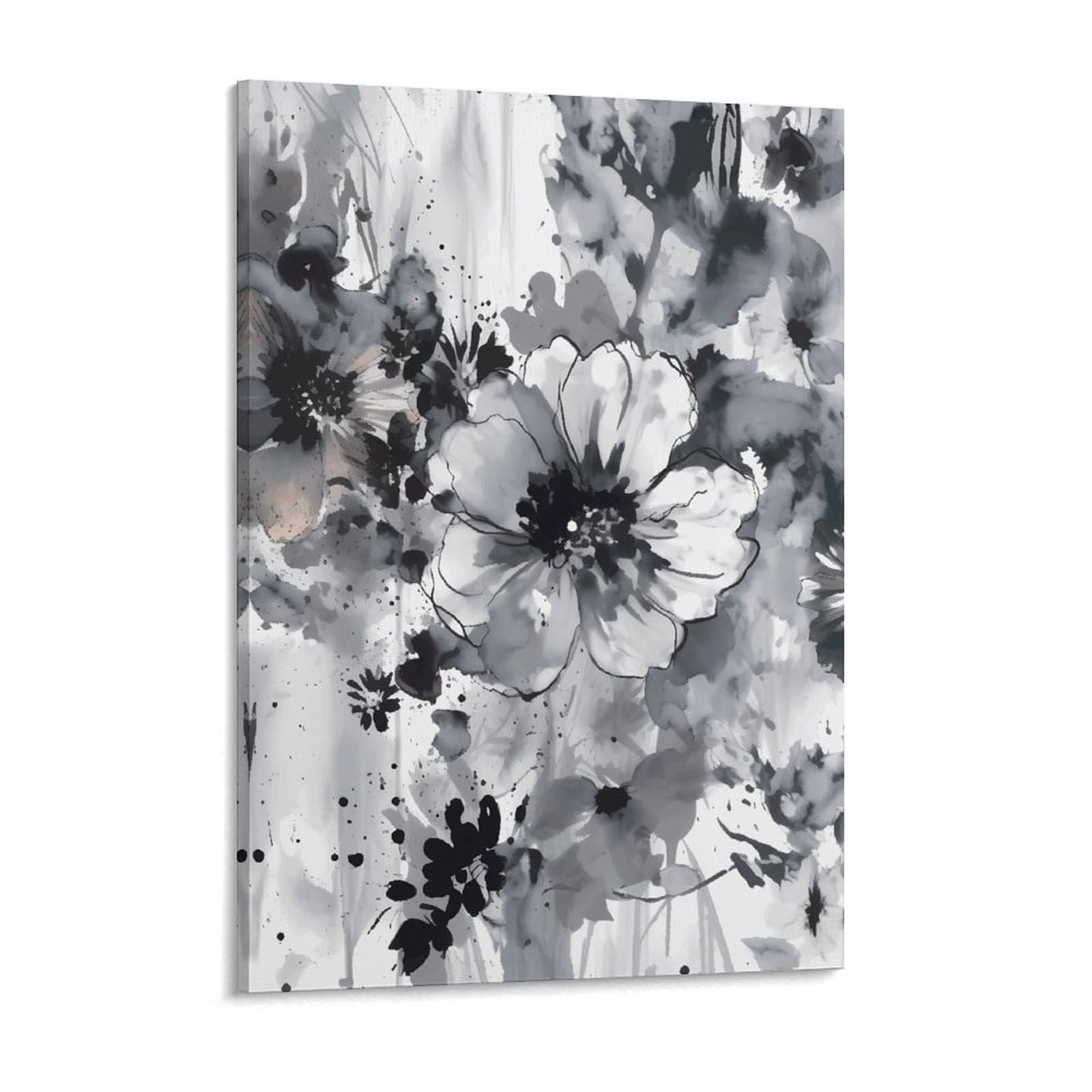 Black And White Painting Canvas Wall Art for Bedroom 12x16inch Canvas Prints Artwork for Walls Modern Picture Artwork Painting for Living Room Aesthetic Wall Paintings for Bathroom Kitchen Of
