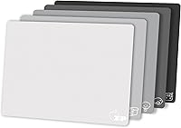 ZVP 5-Piece Flexible Plastic Cutting Board Set - Gradient Gray Colors, Non-Slip, BPA-Free, Dishwasher Safe, 15x12 Inch