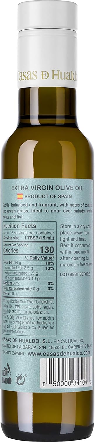 Casas De Hualdo, Arbequina, Extra Virgin Olive Oil, Imported From Spain (250 ML Pack of 3)