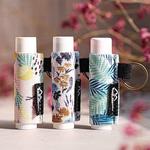 Miniatura 6 de WK IEASON - Llavero con clip para bálsamo labial, funda para lápiz labial, llavero (tira azul)