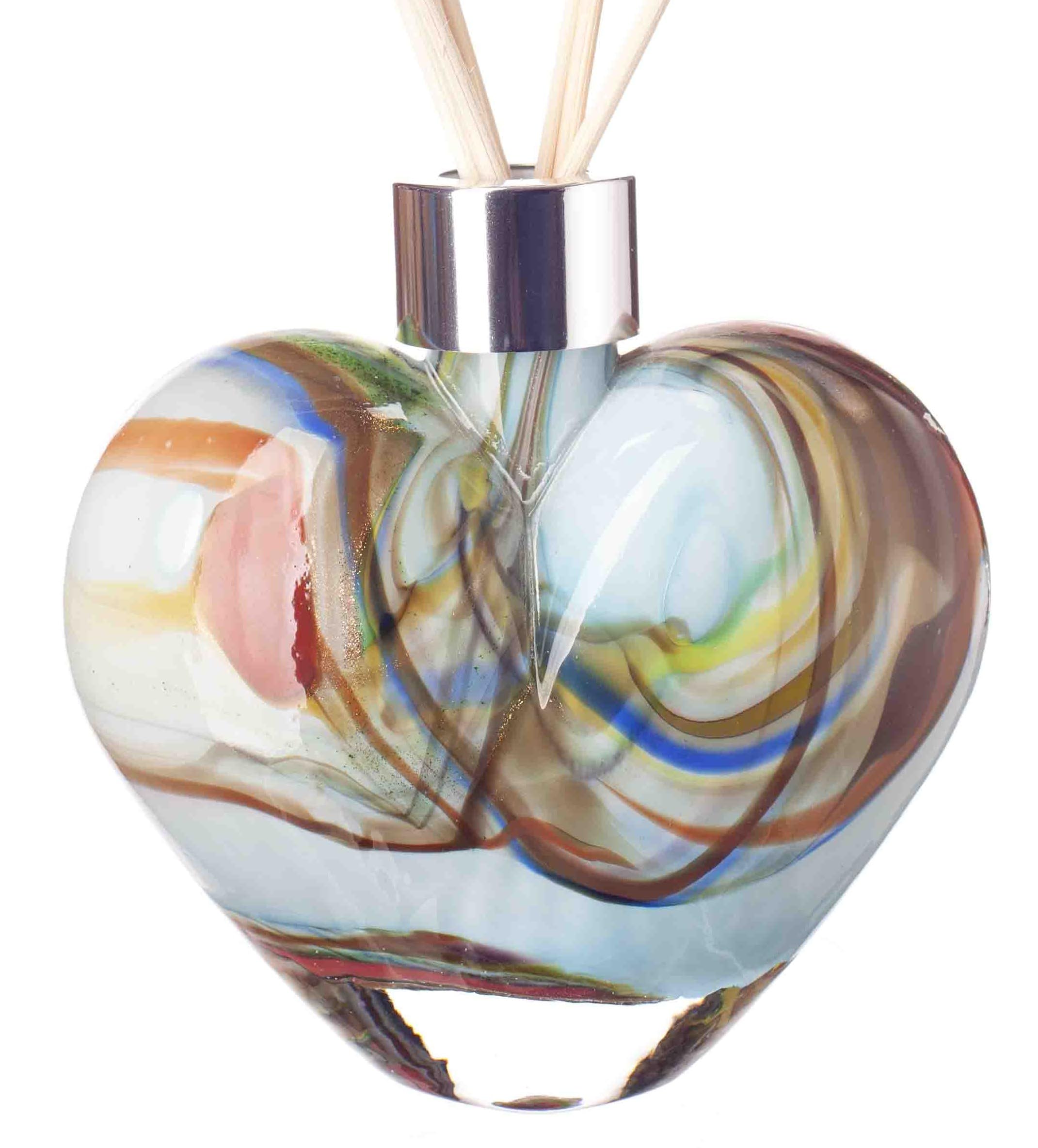 Reed Diffuser Heart in Blue and Multicoloured (Oceanic)