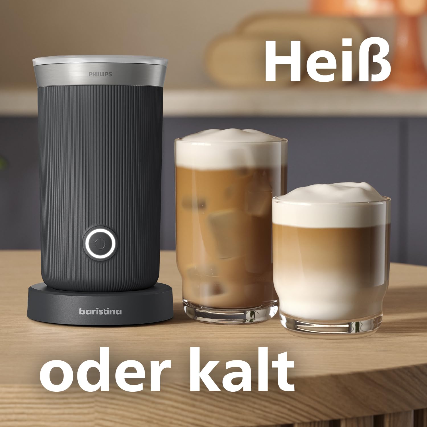 PHILIPS Baristina Espressomaschine, Schwarzgrau, Espressozubereitung
