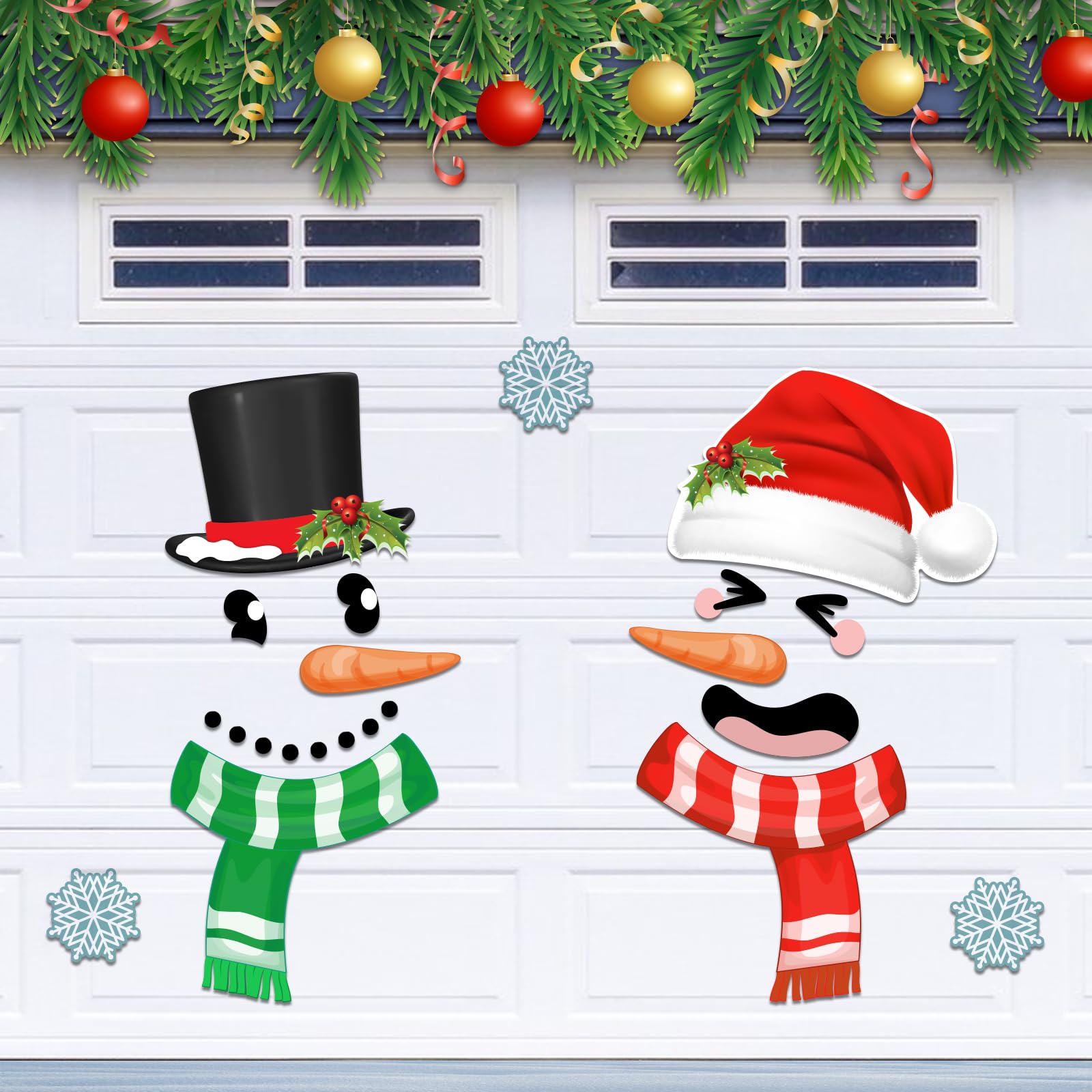 Christmas Garage Door Magnets Decor Set - 22 Pcs Merry Christmas Decorations For Door, Fridge, Car - View #5