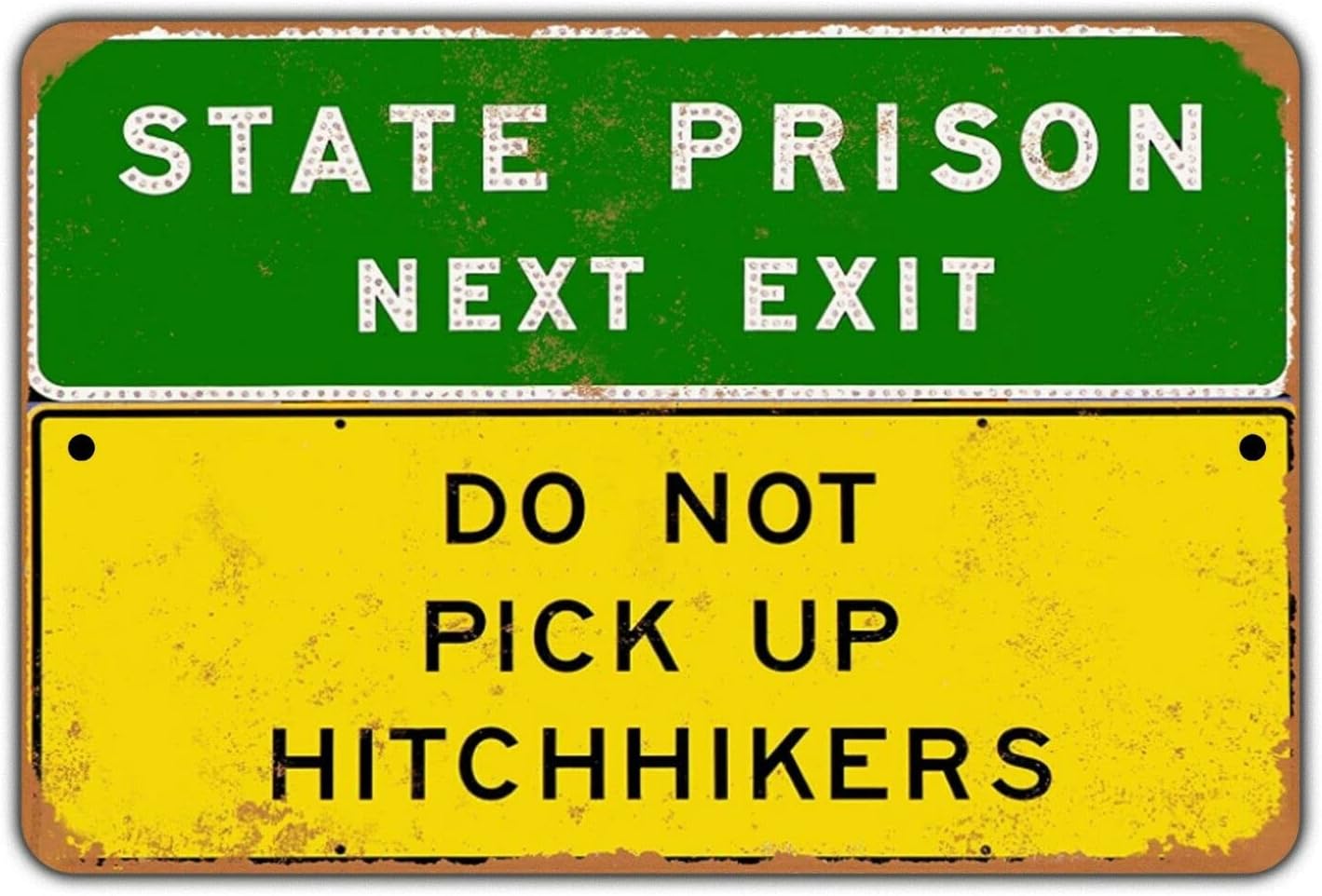 XIAOQIU State Prison Next Exit Do Not Pick Up Hitchhikers