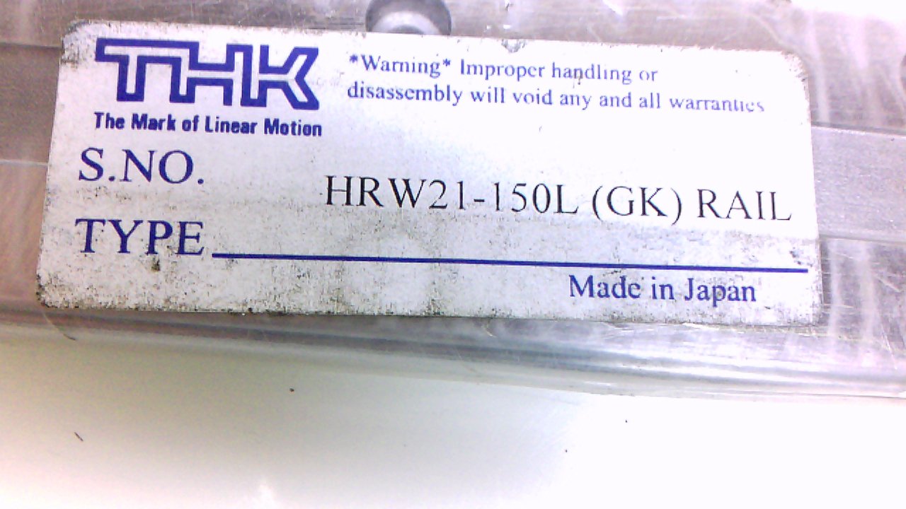 Thk Hrw21-150L Guide Rail, Length: 150Mm, Width: 37Mm, Hrw21-150L