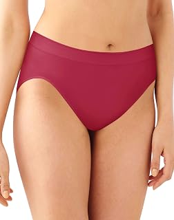 Bali Women's Seamless Hi-Cut Panty, Comfort Revolution Microfiber Brief, Full Coverage Underwear