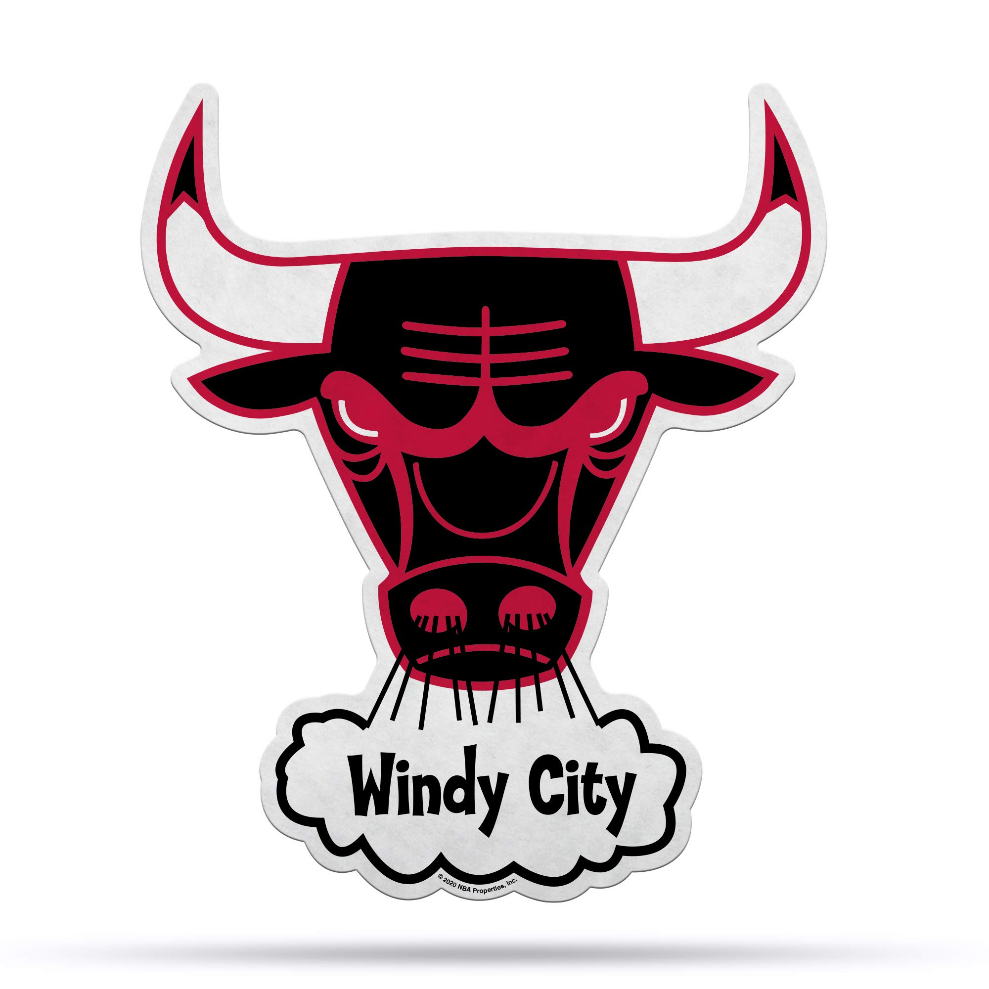 Fanion NBA Chicago Bulls rétro grand format carré 45,7 cm