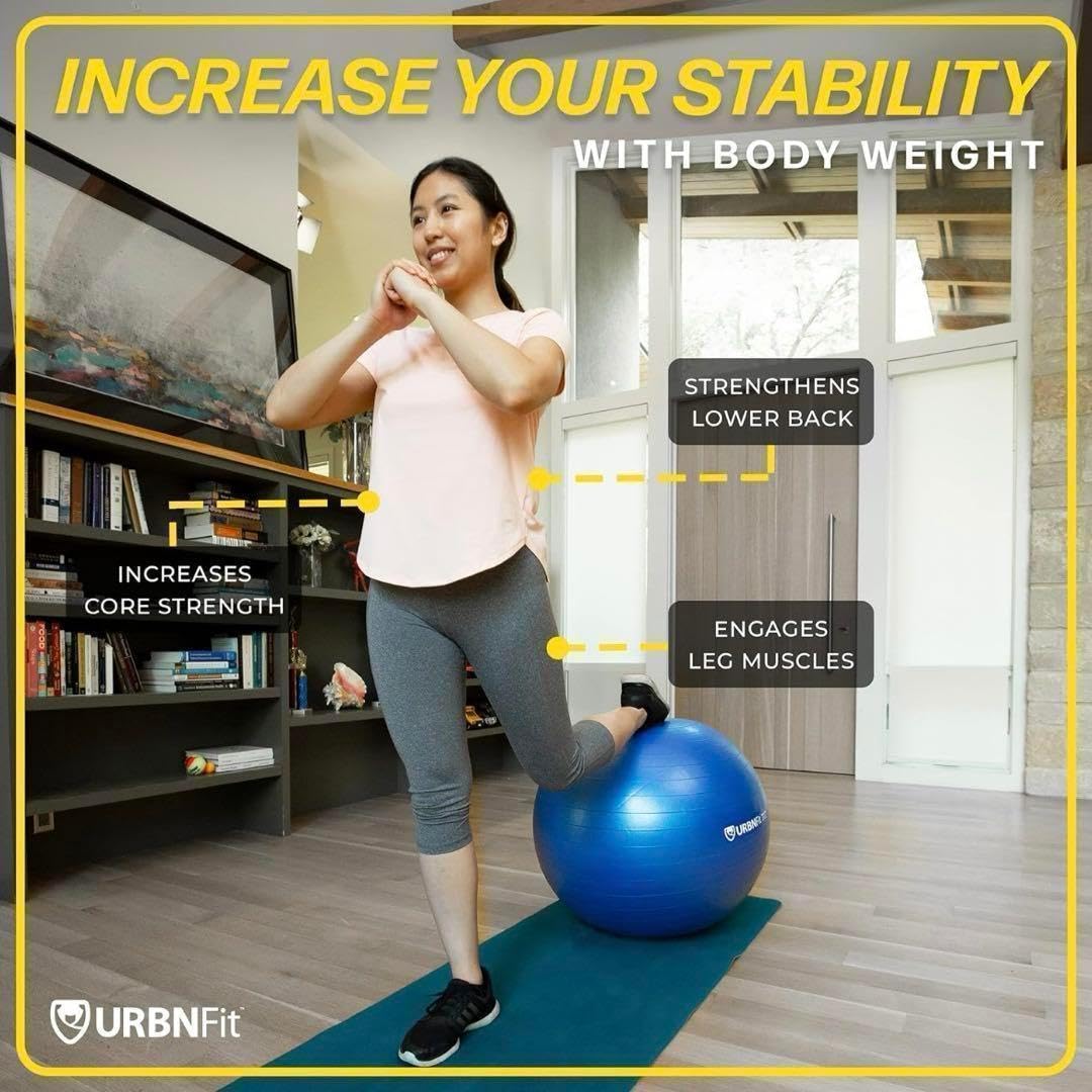 Amazon.co.jp: URBNFit EXERCISEBALL バランスボール 65cm 黒