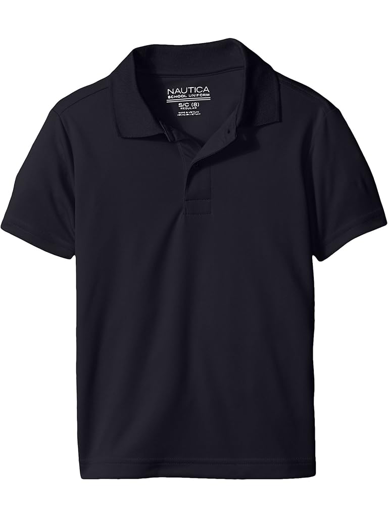 Navy Nautica Short Sleeve Performance Polo (Little Kids)