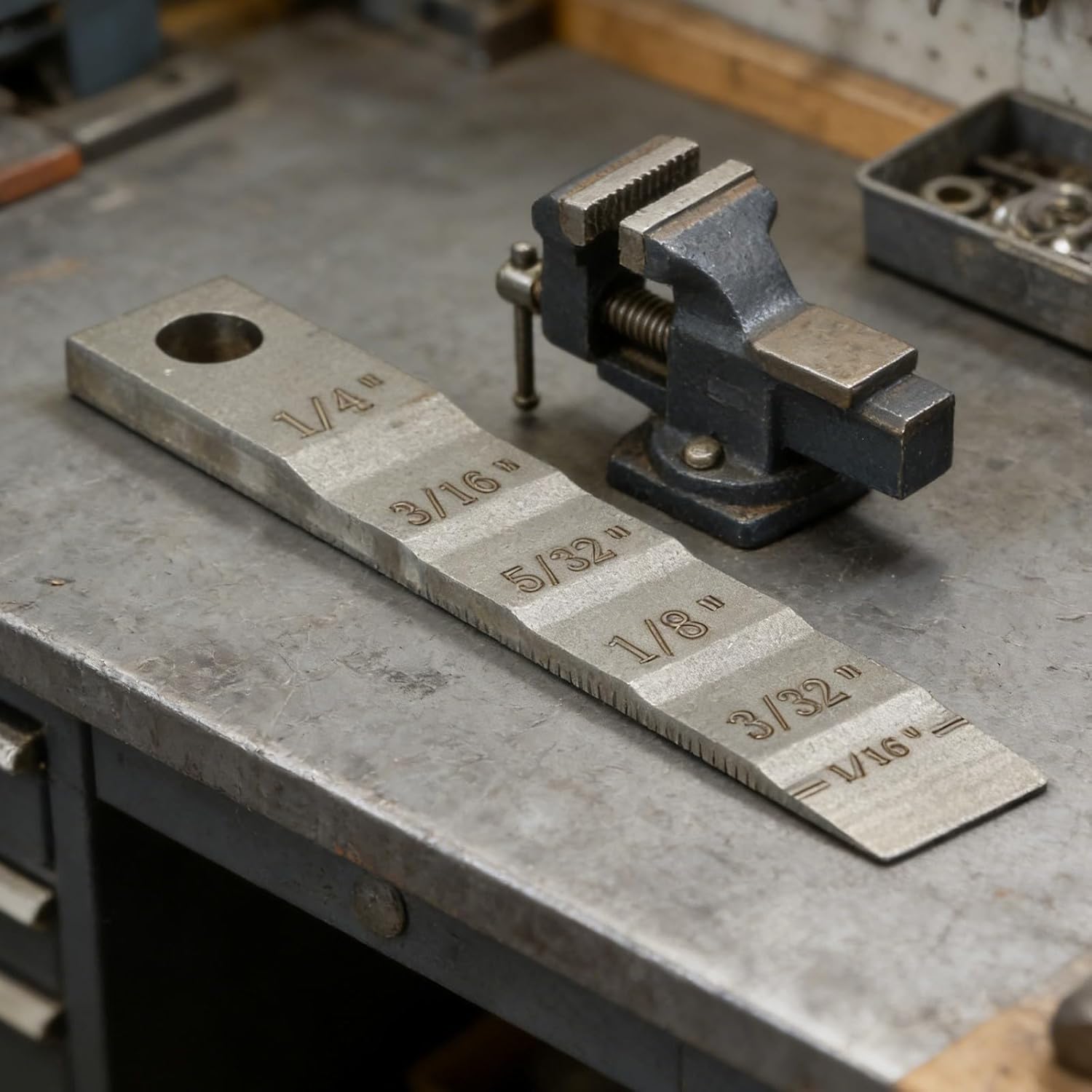 Stainless Steel Small Pipe Spacer Wedge Stepped Guage, Step Feeler Gauge With 1/16 To 1/4 Inch Step Lengths For Precise Pipe Spacing And Welding Alignment, Dual-Use Gauge And Wedge