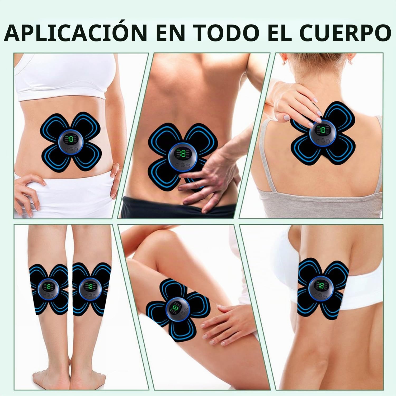 TENS Alivio del dolor, Máquina digital, TENS para alivio del dolor, Estimulador muscular inalámbrico, Para espalda, cuello, rodilla, artritis y dolores musculares