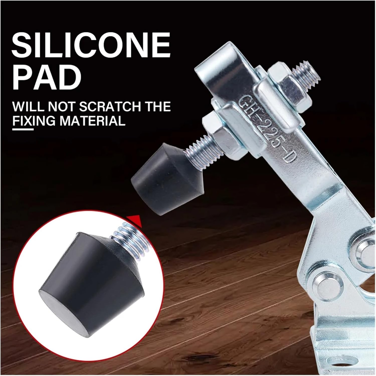 Toggle Clamps 2PCS Clamp Workholding Clamp Chuck Horizontal Quick Clamp Workholding GH-225D Engraving Machine Compressor Vertical