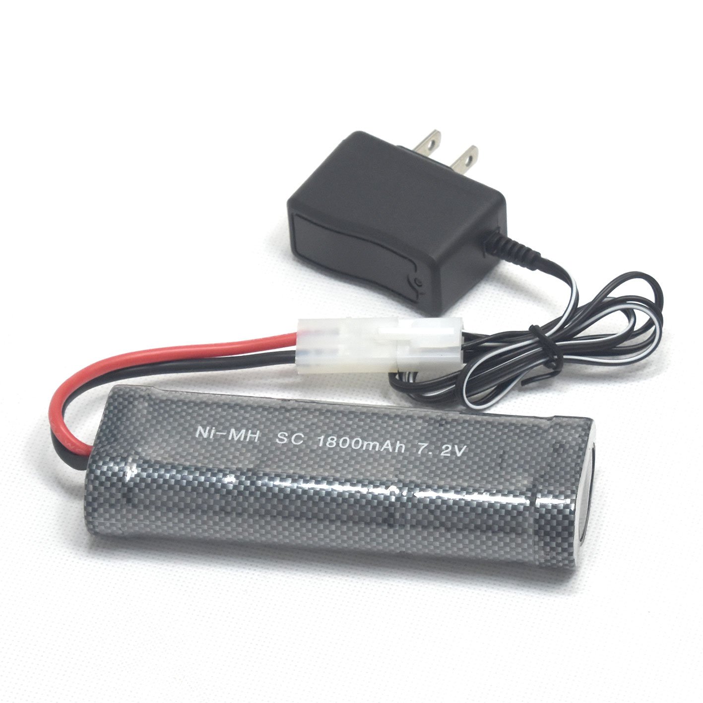 Batería NiMH KET-2P hembra P-to-S Plug y cargador de EE. UU. para coche RC camión, carreras, lancha, arranque de potencia