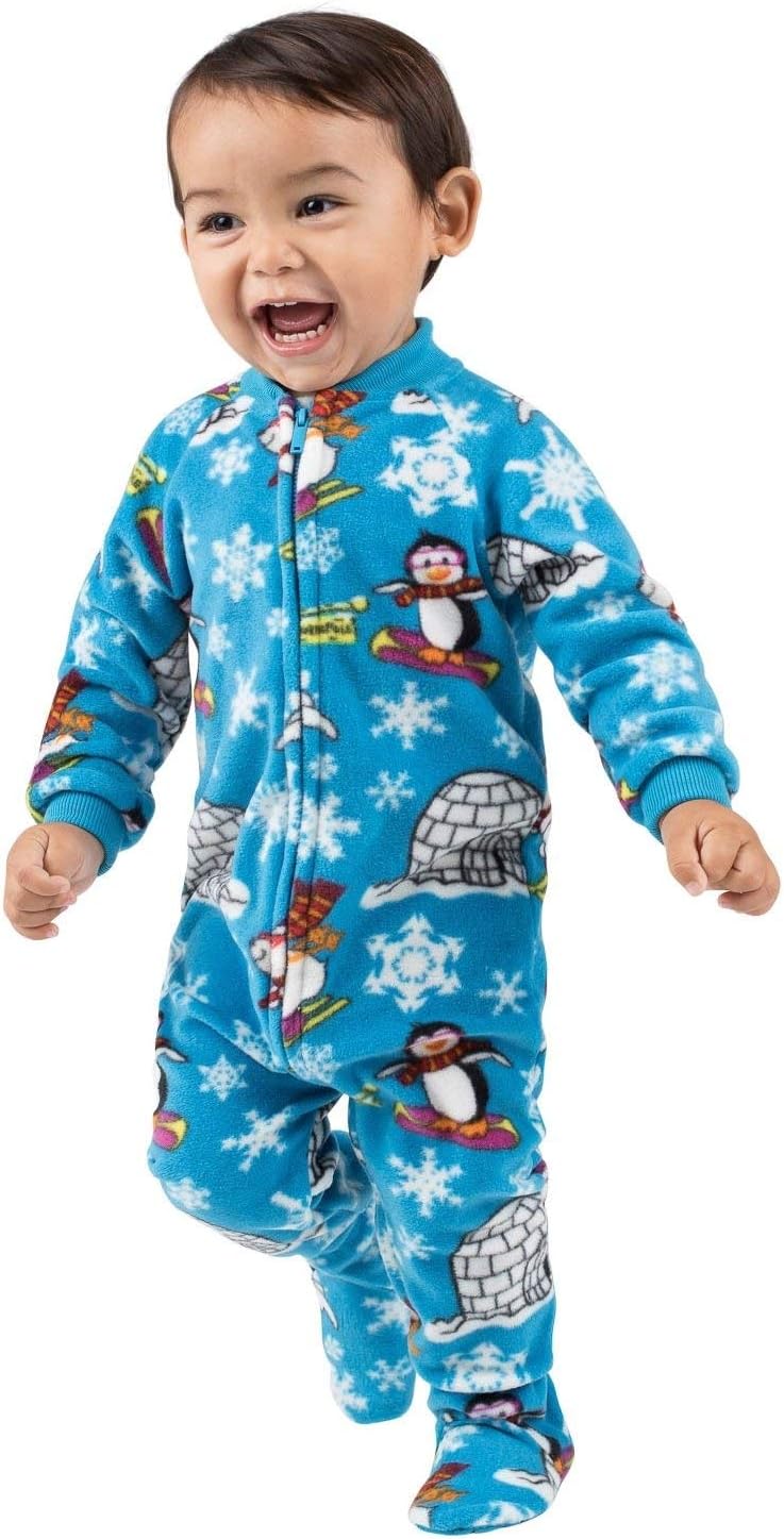 Footed Pajamas Fleece One Piece Pajamas for Infant, Toddler & Kids Gifts