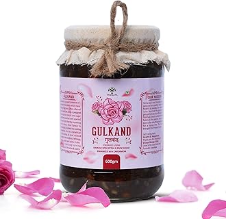 - Vanalaya Natural Gulkand | Sun-Cooked Damask Rose with Cardamom 600gm