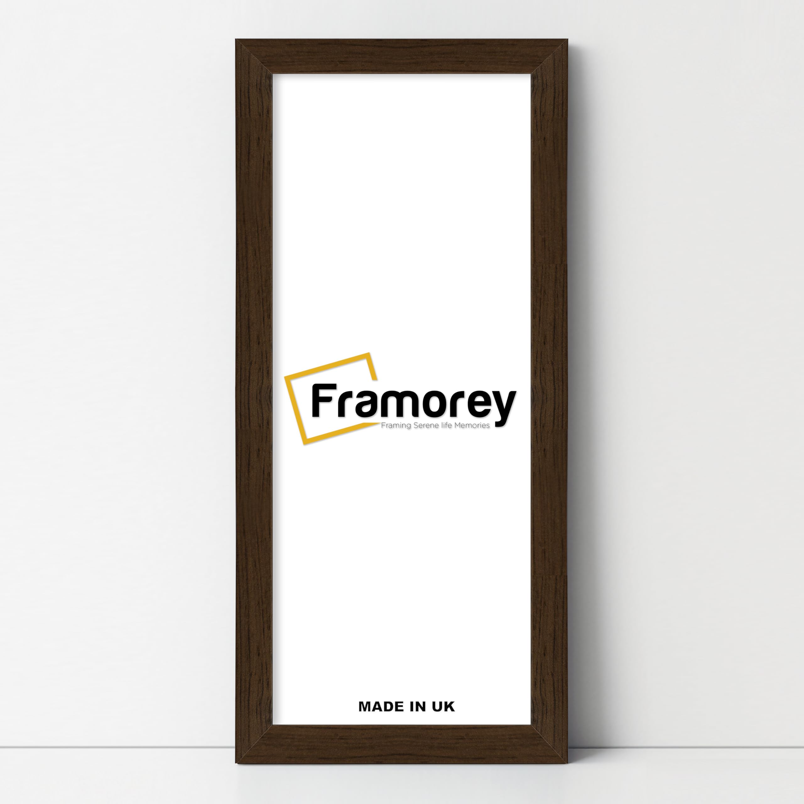 Framorey Framing Serene Life Memories Walnut Framorey Modern Flat Photo Frames, 30X10 Inch Size Picture Frame, Handmade Wooden Frames, Personalized Poster Frames, Certificate Frames