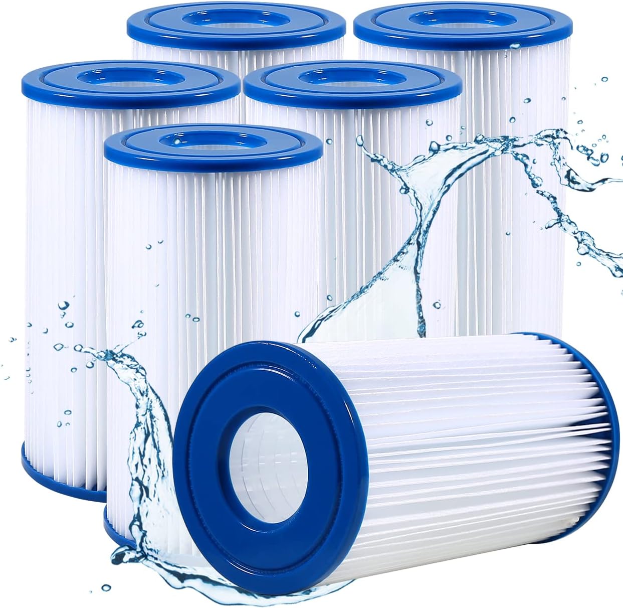 Pool Filter Cartridge for Type A or C, Compatible with