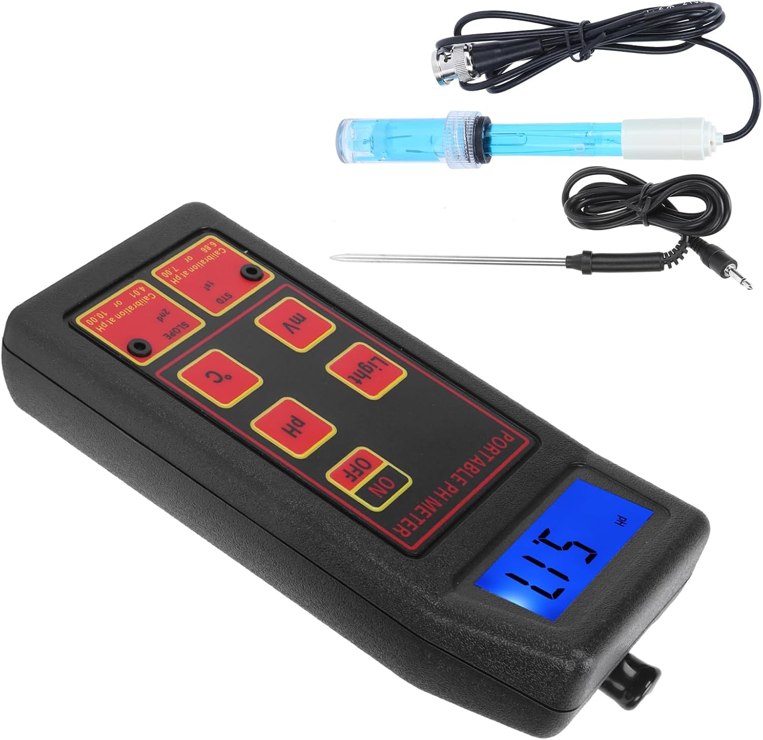Zerodis 4-in-1 Digital Water Quality Tester PH ORP Tester Temperature Meter with Automatic Calibration for Swimming Aquarium