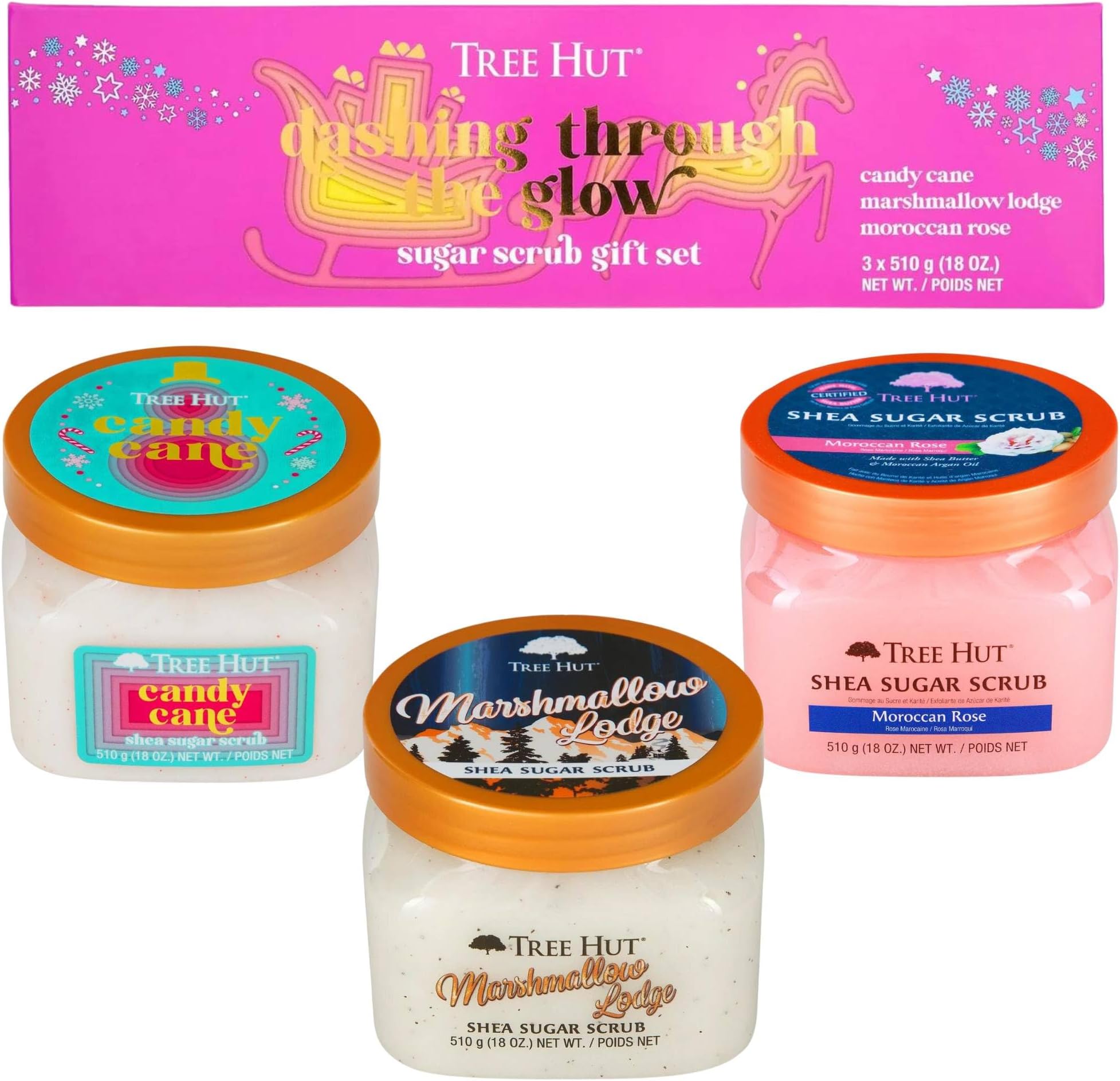 Tree Hut Dashing Through the Glow Body Scrub Gift Set