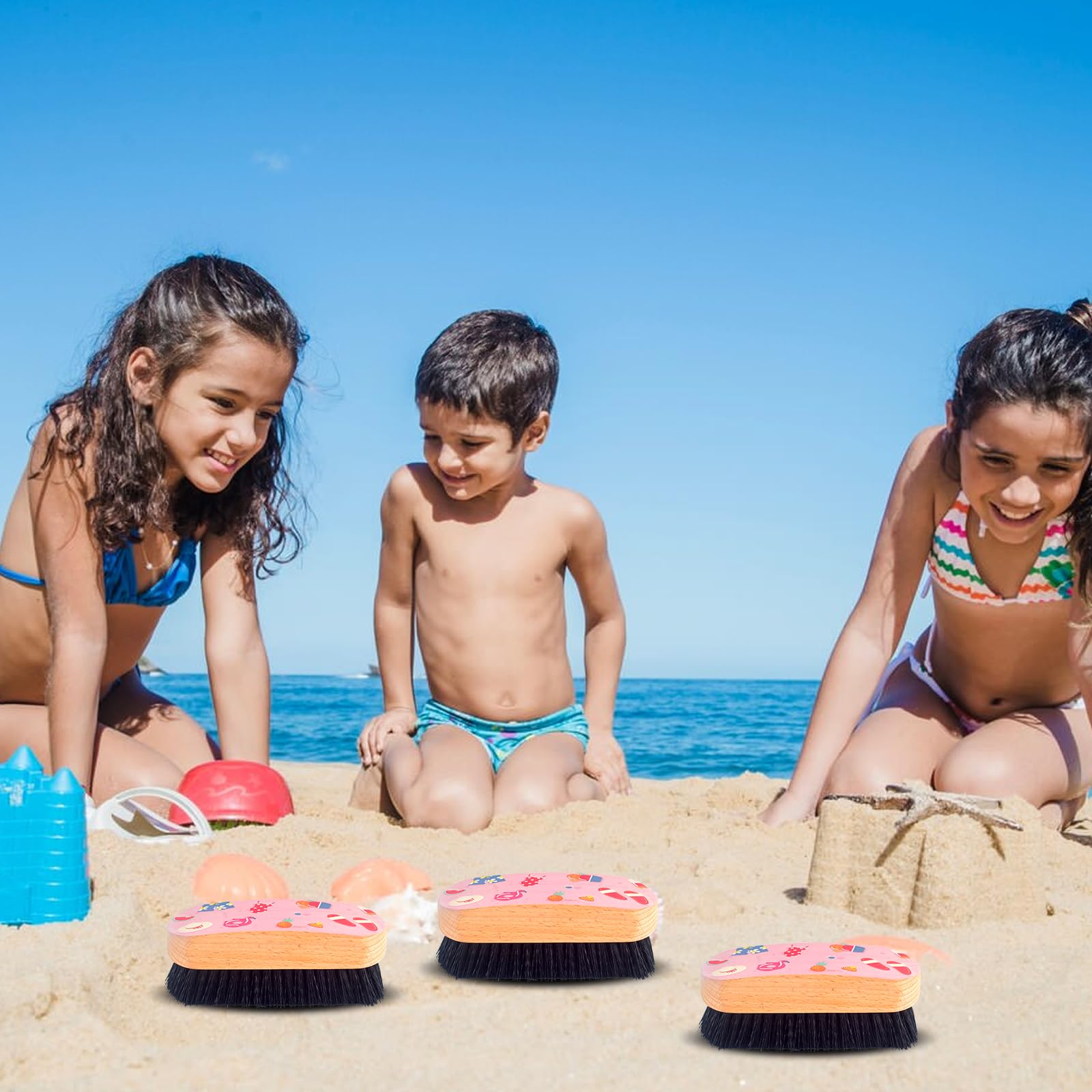 Piaskowa szczotka do czyszczenia plaży szczotka do usuwania piasku materiały do usuwania piasku artykuły plażowe niezbędne gadżety plażowe akcesoria plażowe niezbędne na plażę imprezę wakacje stopy