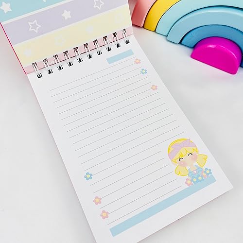 Miniatura 6 de Libreta hecha a mano para ninas y amantes de la escritura, libreta espiral decorada con aplique de niñas llamada Violeta. 100 paginas en el