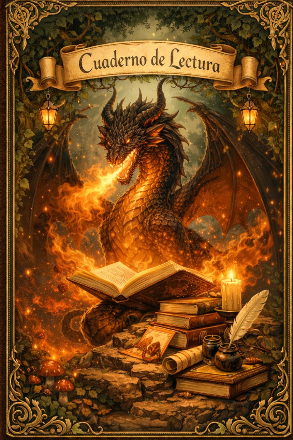 Cuaderno de Fantasía Dragón Lector