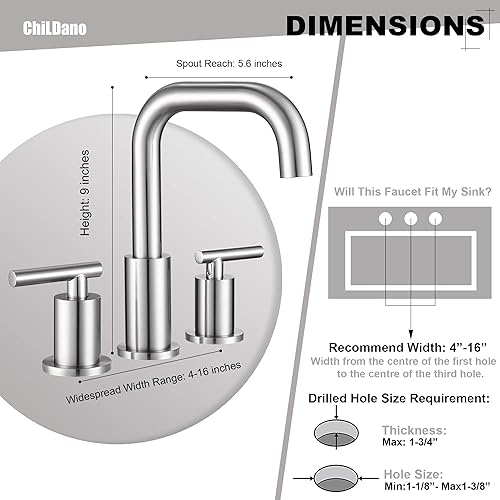 Miniatura 8 de Grifo de baño de bronce aceitado de 3 agujeros, 2 manijas de bronce frotado, grifo de baño generalizado con fregadero, drenaje desplegable y líneas