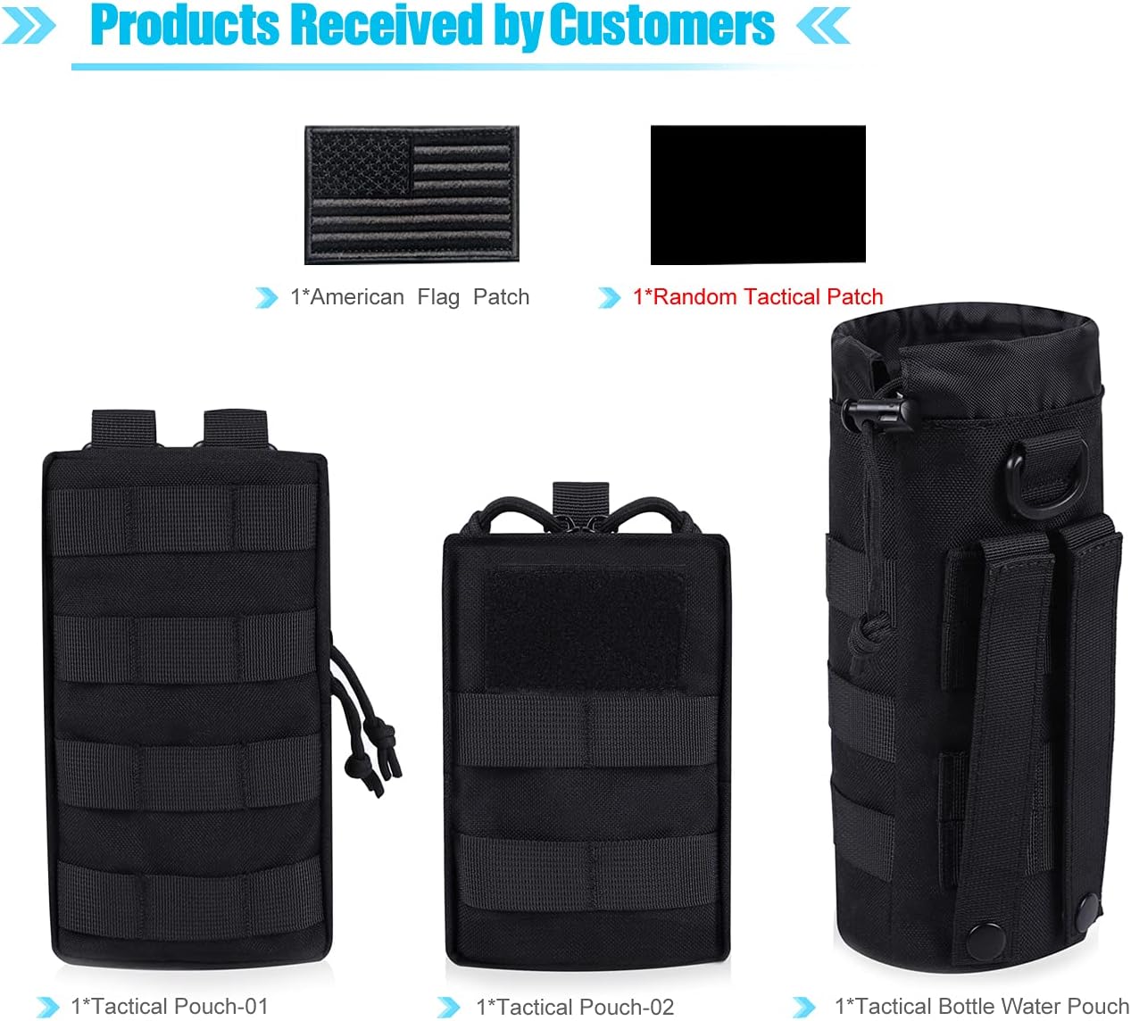 Molle Water Bottle Holder, Water Molle Attachments, Molle Water Bottle Pouch, Tactical Backpack Attachment Pouches