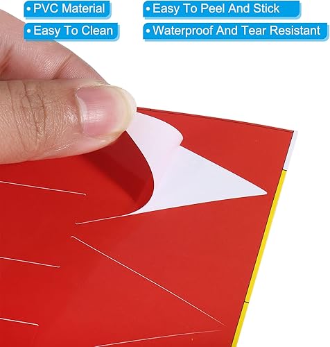 Miniatura 4 de PATIKIL Adhesivo de flecha de 6 x 2 pulgadas, paquete de 24 calcomanías de PVC extraíbles autoadhesivas impermeables para piso, letrero de flecha