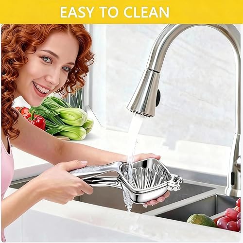 Miniatura 5 de Exprimidor de limón, Exprimidor de limón, Exprimidor de cítricos de mano, Metal Lemon Hand Press, Herramienta de barra exprimidora de lima