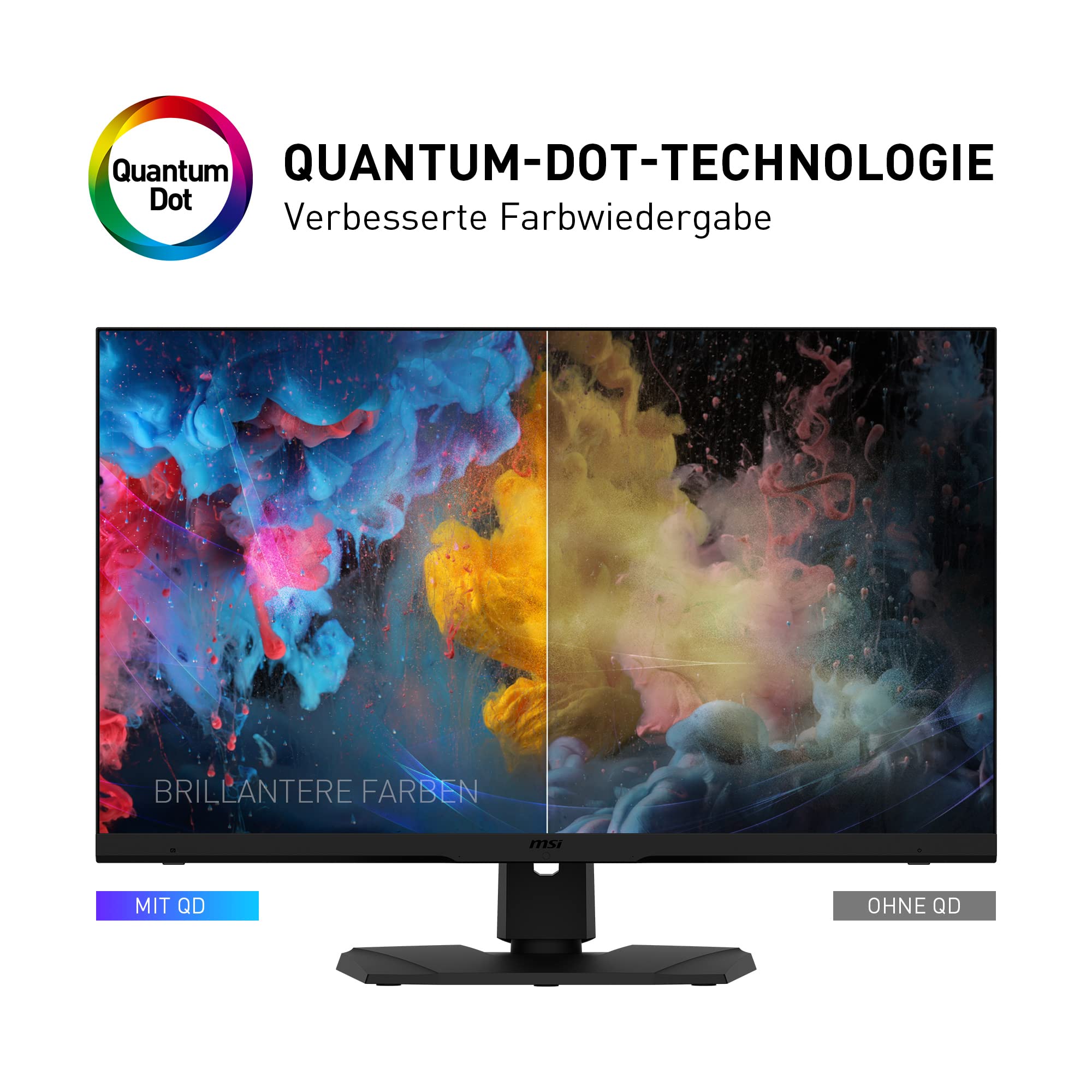 MSI MPG321URDE-QD 32 Zoll 4K Quantum Dot Gaming Monitor, UHD (3840x2160), 144 Hz, 1 ms, IPS Panel, HDR600, schwarz
