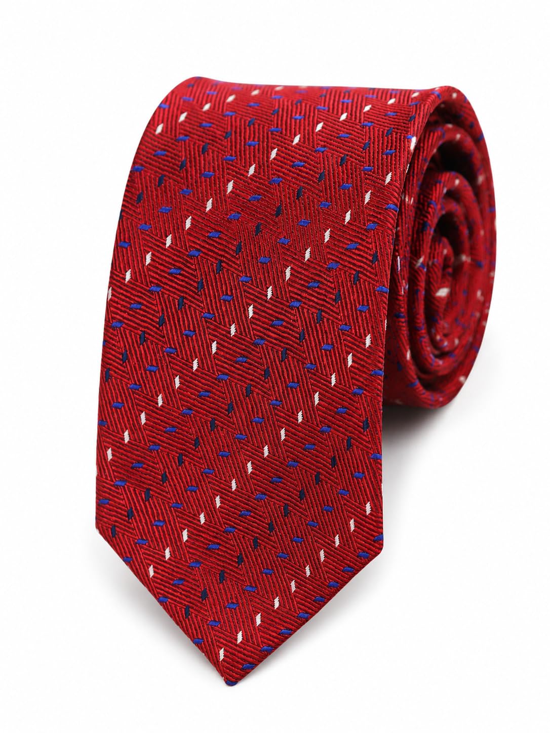 tossido Maroon Polyester Necktie (TSDOINDMICRO20)-picture-32