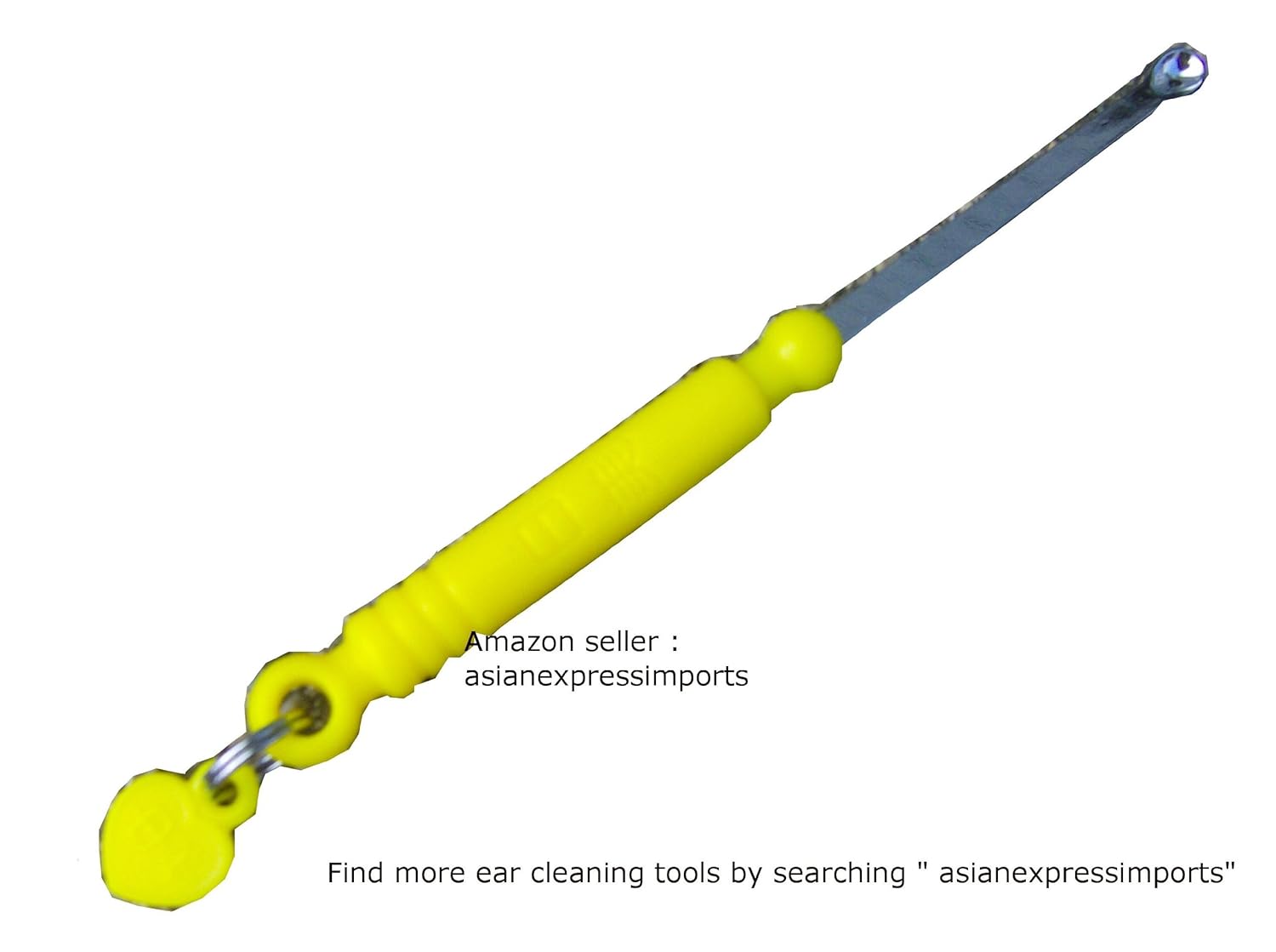 Oriental Stainless Steel Ear Cleaning Tool with Plastic Grip with Chinese Characters