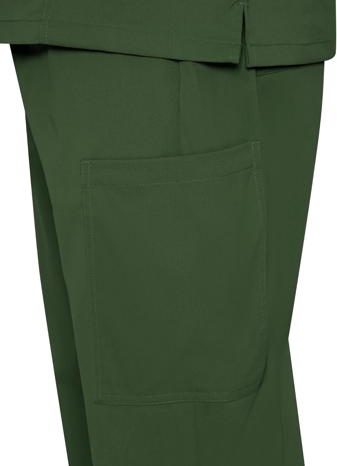 COZYFIT Scrubs for Men Set - V-Neck Scrub Top and Straight Leg Pants with 11 Pockets - Image 5