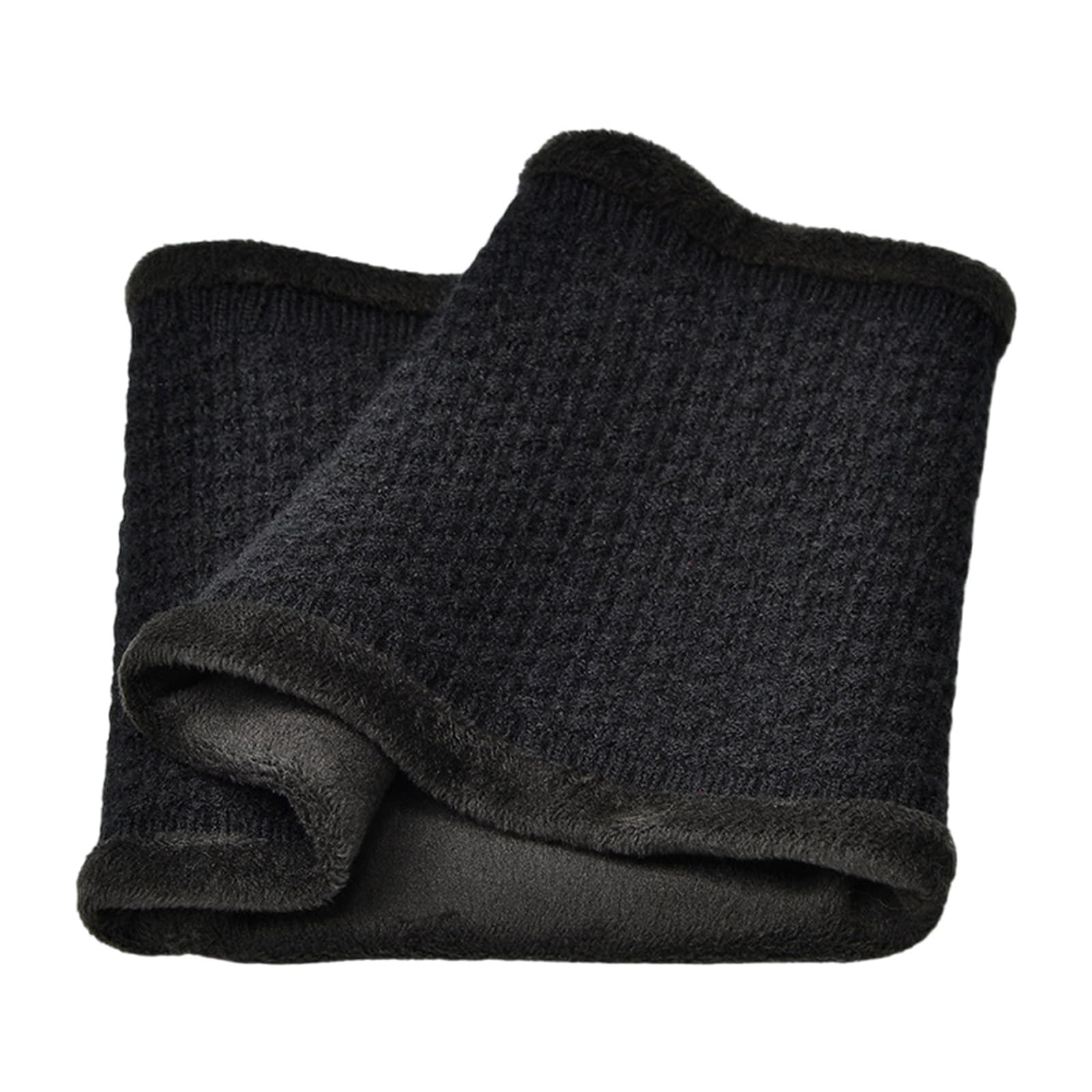 GKOXUQ Knit Shawl Casual Scarf Neckerchief Warm Scarf Fashion Detachable Windproof Knitted Turtleneck Collar Scarf