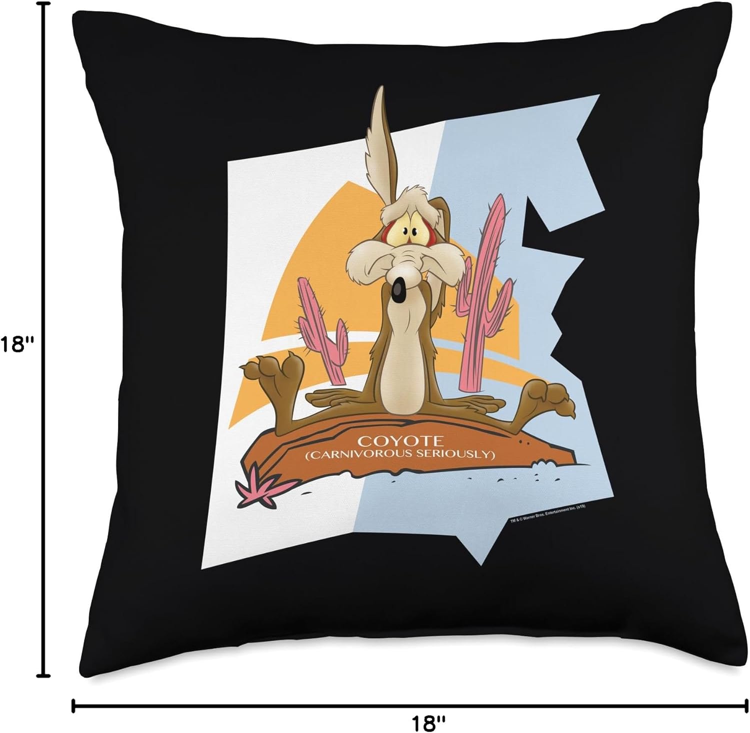 Looney Tunes Wile E. Coyote Throw Pillow
