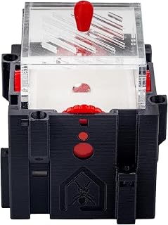 Anthouse.es - Caja de Forrajeo para Hormigueros Modulares 3D - QBIK One - Terrario Colonias de Hormigas Grandes - Sistema Ergonómico y Fácil de Ampliar - 6,78x6,78x10 cm