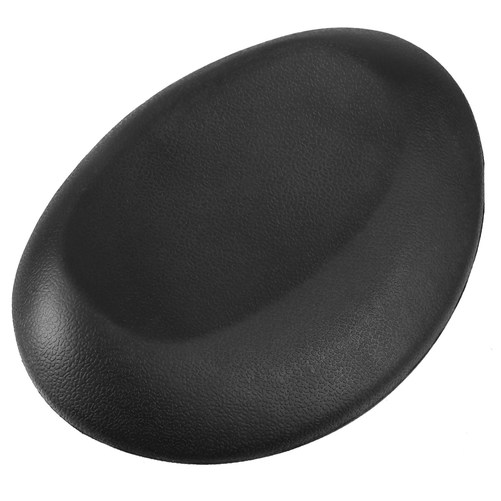 Healeved Cuscino da Vasca da Bagno in Pu Nero Supporto per Collo e Schiena, Ventosa Antiscivolo, Morbido e Riciclabile per Doccia e Vasca