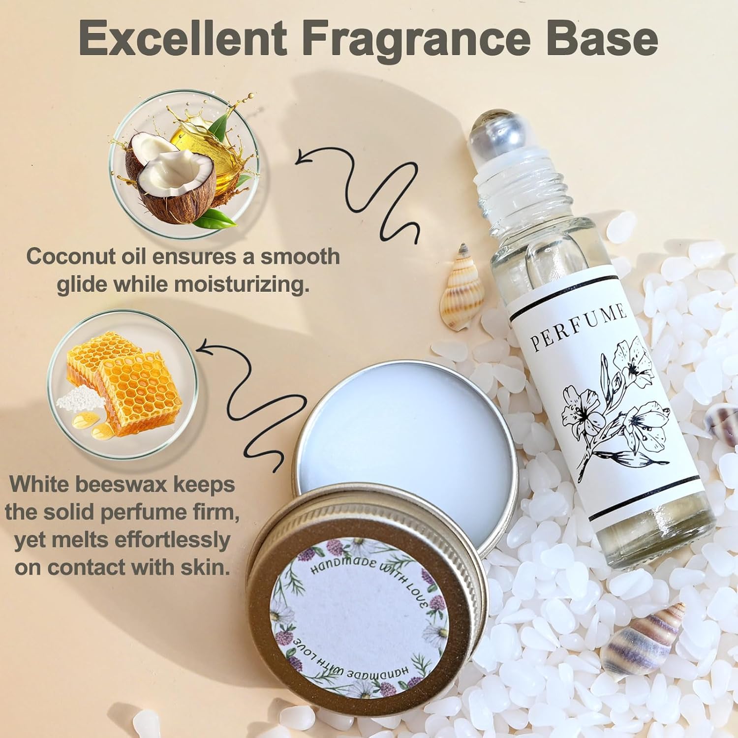 Perfume Making Kit- DIY Cologne Making Kit for Men, 2-in-1 Roller Perfume & Perfume Balm with Essential Oil, Spray Bottle, Men's Fragrances Maker, Perfume Gifts for Women Girls Boyfriend