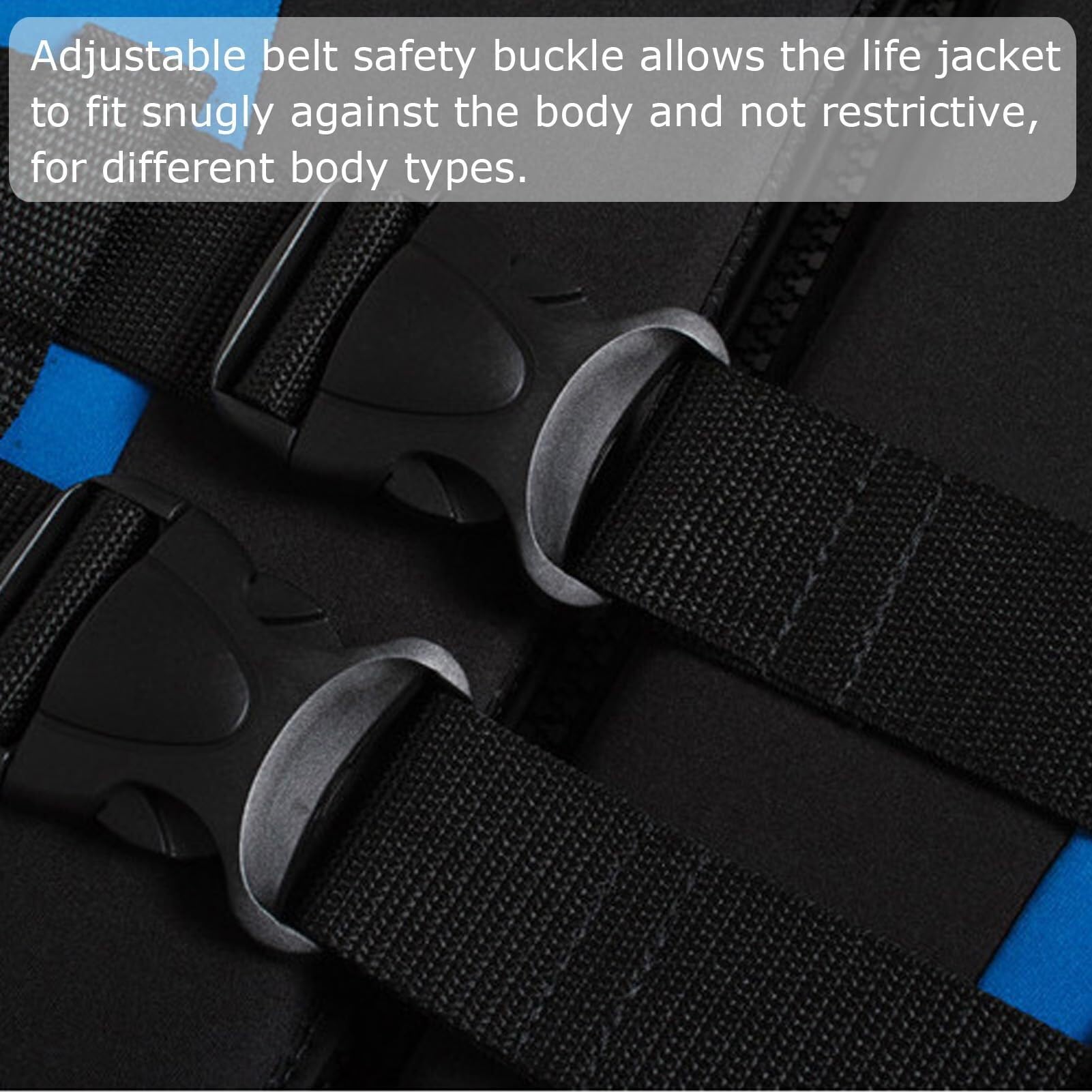Chaleco Salvavidas for Deportes acuáticos, Chaqueta de natación de Alta flotabilidad, Equipo de Seguridad for jóvenes y Adultos, Ayuda de flotación for Kayak, navegación y Surf.(Blue,3XL)