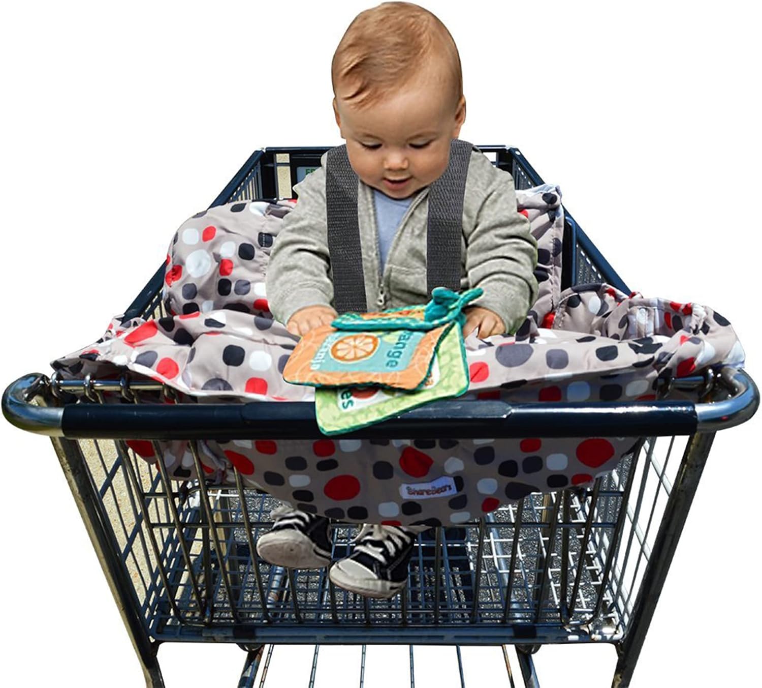 2in1 Shopping Cart Cover Mat and High Chair Cover for