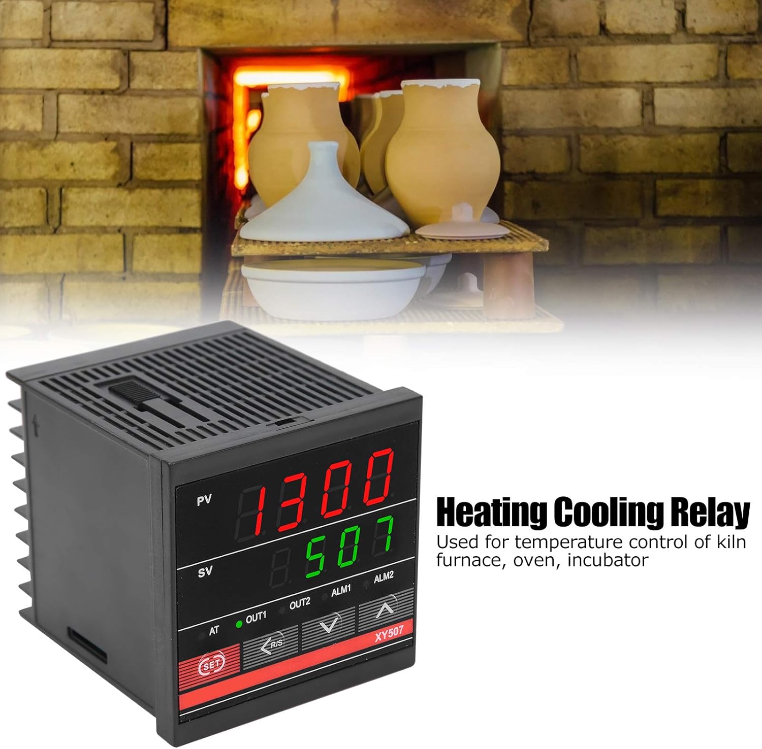 PID Temperature Controller XY507 100‑240V AC Intelligent Thermostat Regulator Industrial Heating Cooling Relay