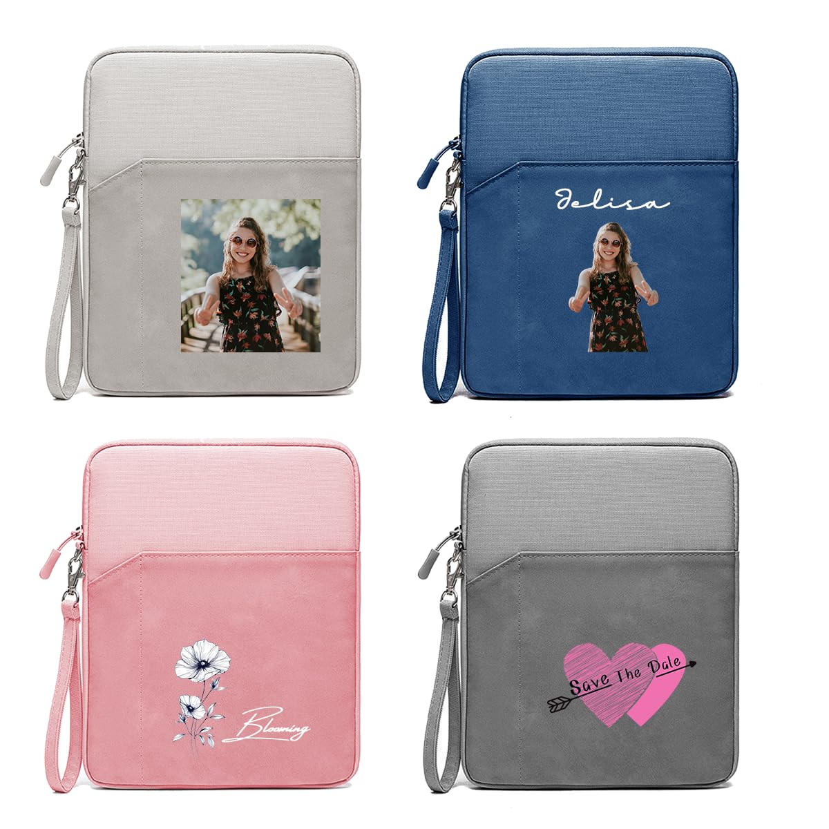 Personalized 9-11 Inch Tablet Sleeve Bag for iPad 10th Gen. 10.9