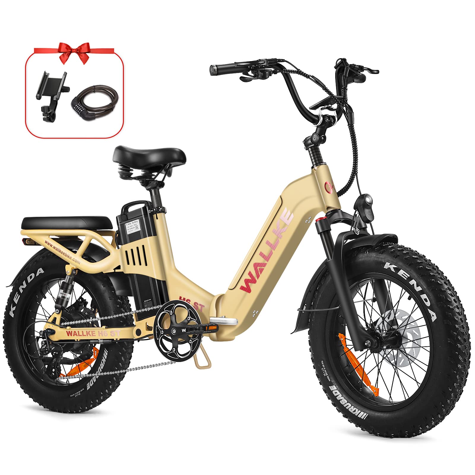 ASKGO Folding Electric Bike For Adults - 500W Motor, 25 MPH, 20-30 Mile Range, 48V Removable Battery, UL Certified, 14" Tires
