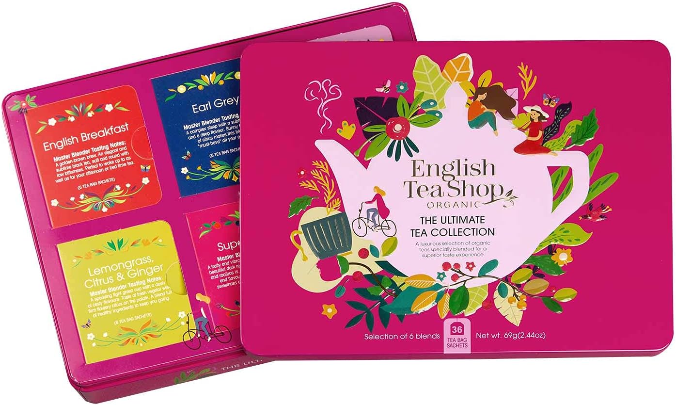 Ultimate Tea Collection- Gift Tin - 36 Tea Bag Sachets, 69g