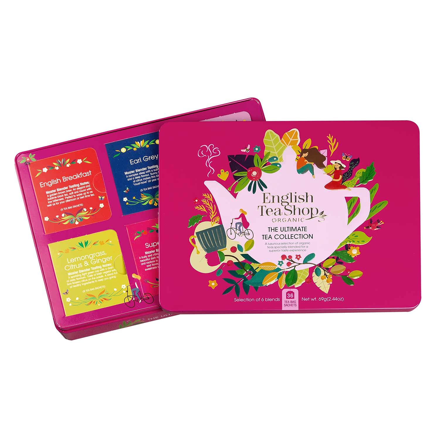 English Tea Shop - Ultimate Tea Collection- Gift Tin - 36 Tea Bag Sachets, 69g