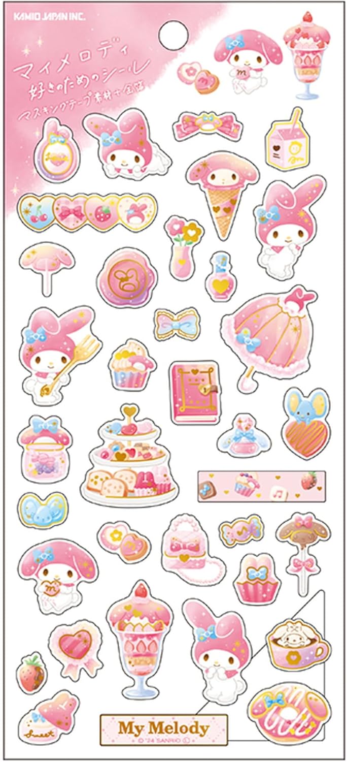 Kamiojapan Sanrio My Melody Stickers - Sanrio Fans' Jamaica | Ubuy